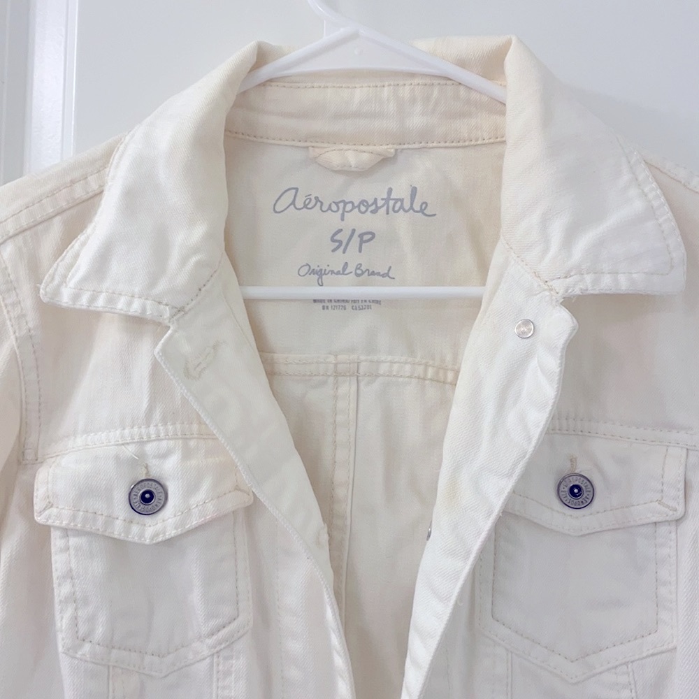 White Jean Jacket - Picture 2 of 3